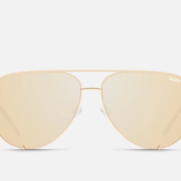 Quay High Key, Large, Gold Frame / Gold Polarized Lens - Picture 2 of 2